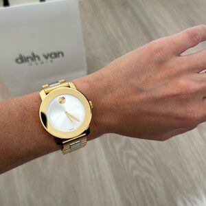 Movado BOLD Medium Two Toned Watch